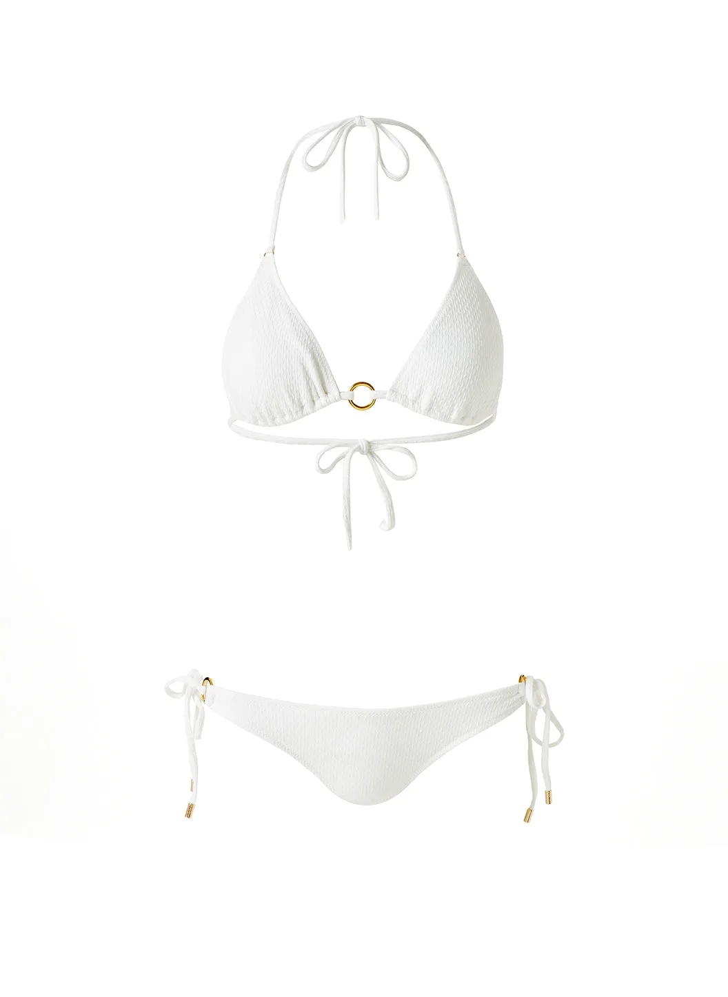 Venice White Textured Bikini sold by Melissa Odabash