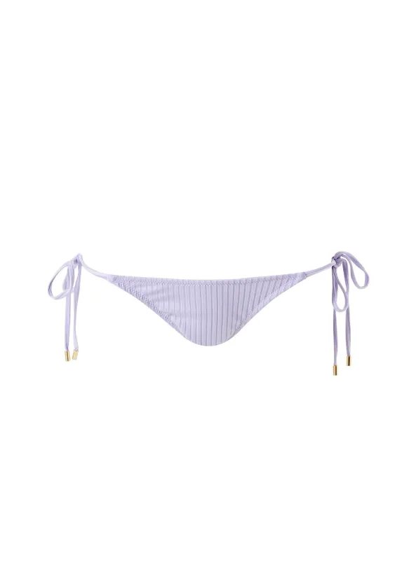 Miami Lavender Ribbed Bikini Bottom made by Melissa Odabash