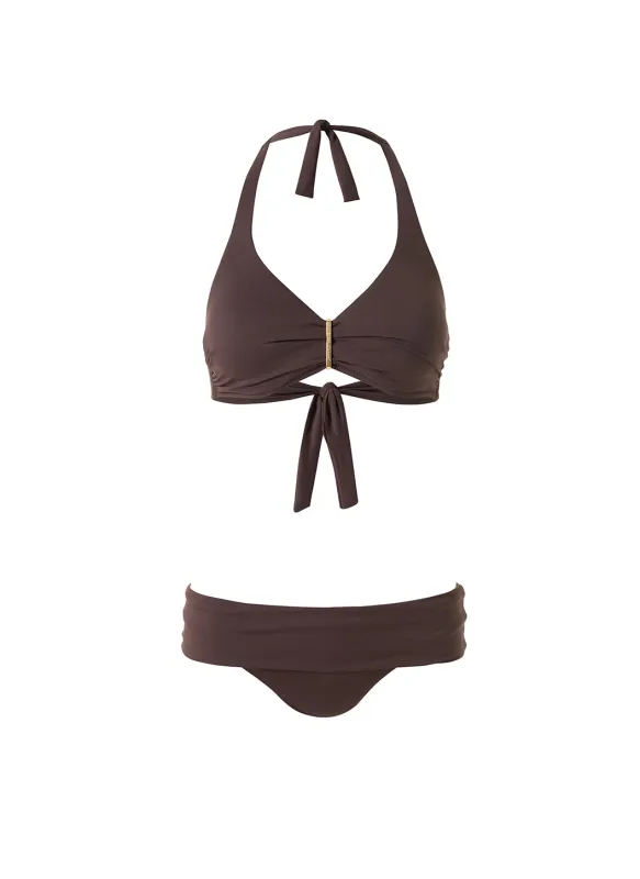 Provence Brown Bikini made by Melissa Odabash
