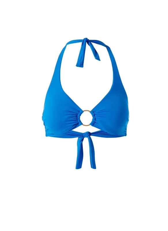 Brussels Cobalt Bikini Top sold by Melissa Odabash
