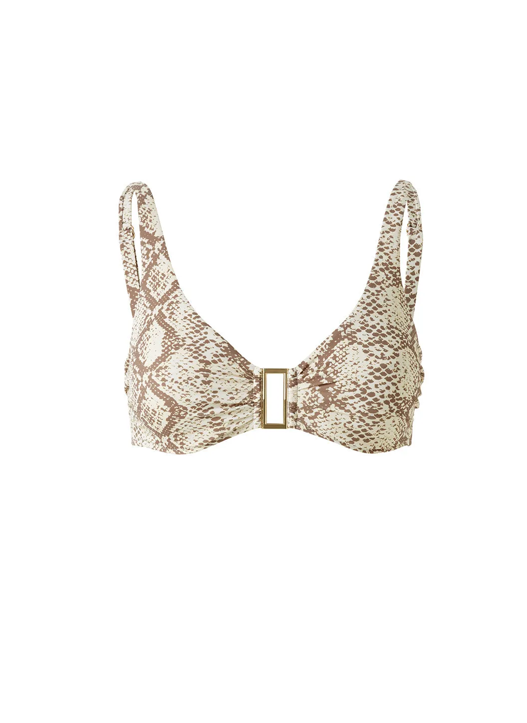 Bel Air Snake Bikini Top sold by Melissa Odabash