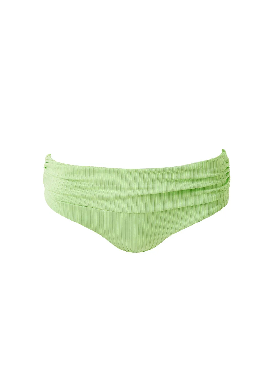 Bel Air Lime Ribbed Bikini Bottom sold by Melissa Odabash