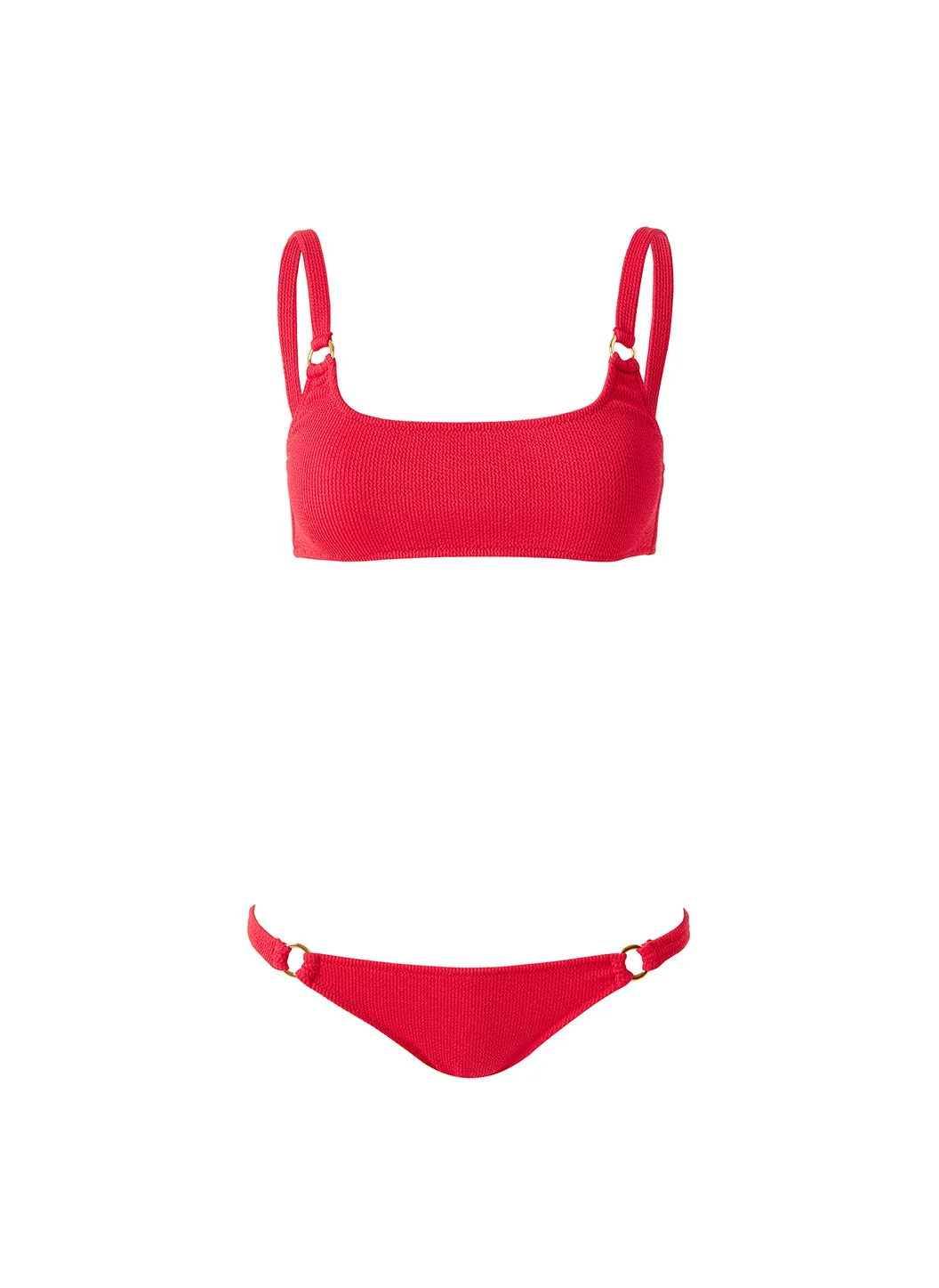 Bari Red Ridges Bikini Top sold by Melissa Odabash product image thumbnail 2