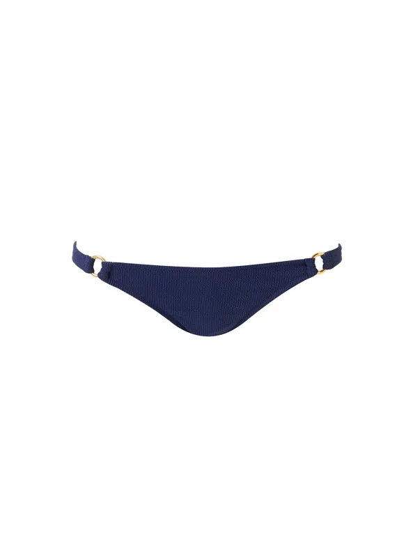 Bari Navy Ridges Bikini Bottom sold by Melissa Odabash