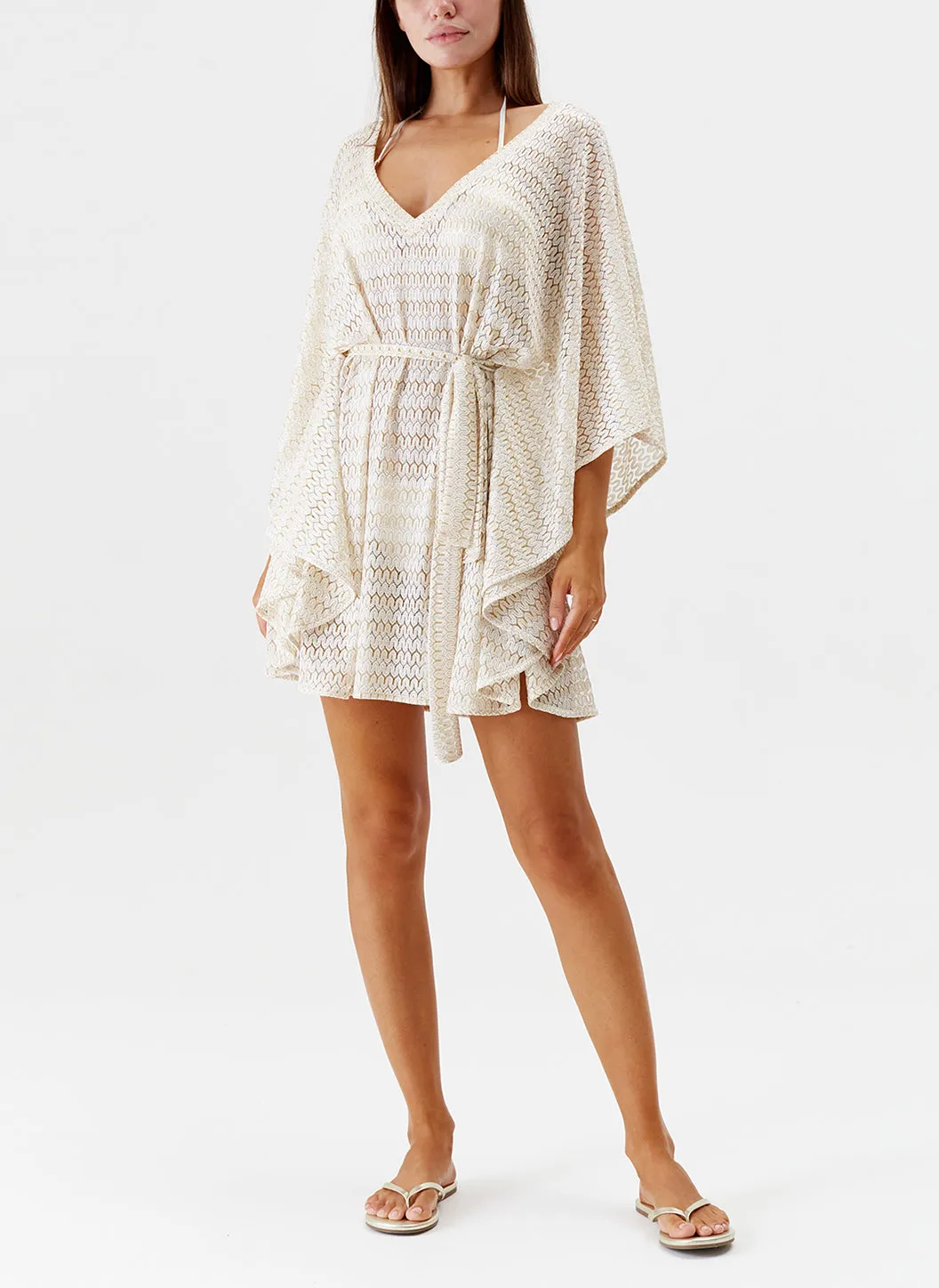 Petra Gold Kaftan sold by Melissa Odabash product image thumbnail 4