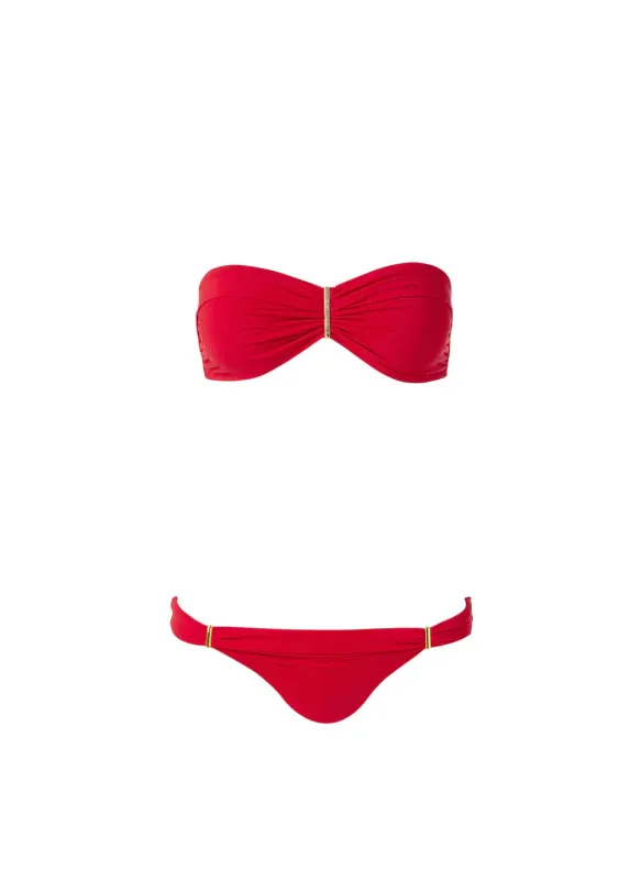 Positano Red Bikini sold by Melissa Odabash