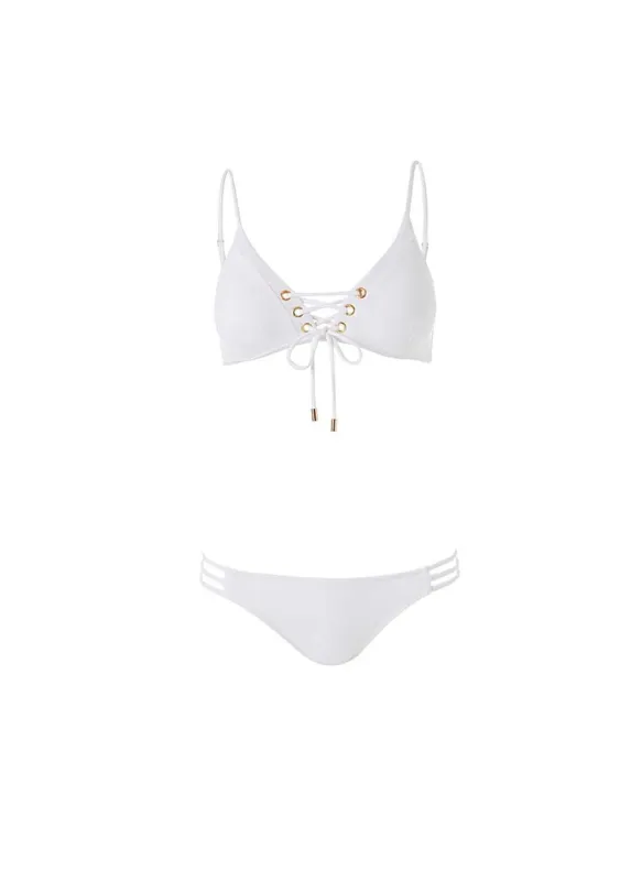 Marrakech White Bikini made by Melissa Odabash