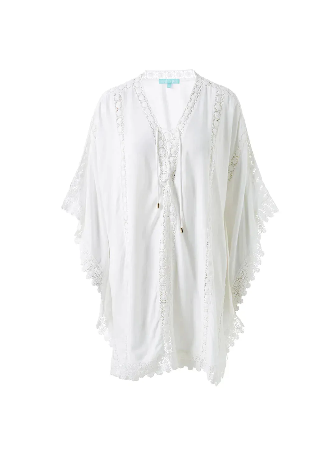 Cindy White Kaftan sold by Melissa Odabash