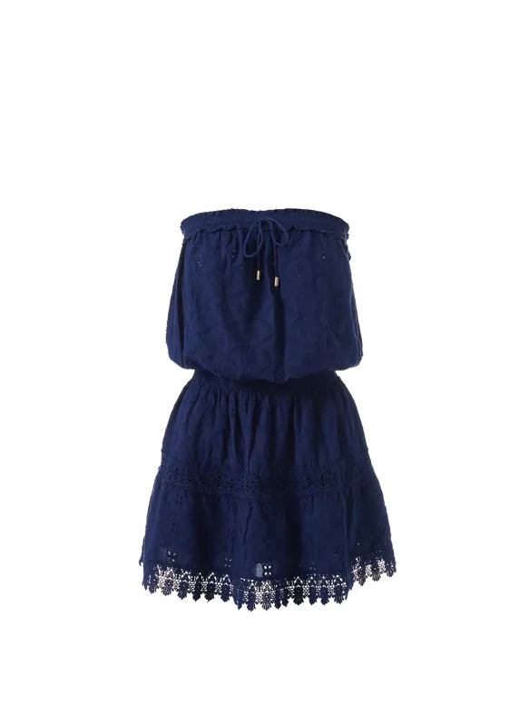 Iris Navy Dress made by Melissa Odabash