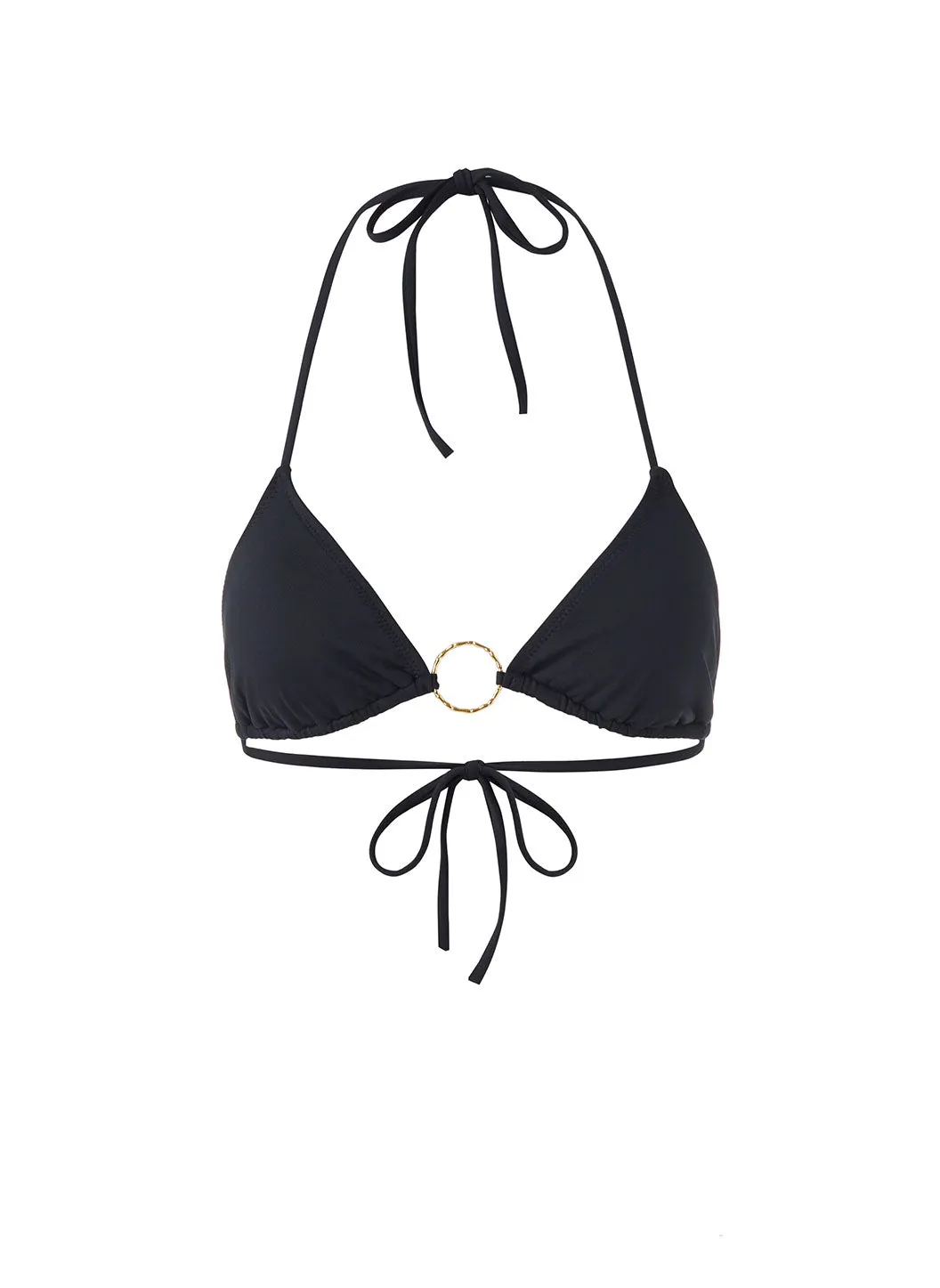 Miami Black Bikini Top sold by Melissa Odabash