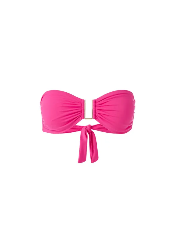 Barcelona Fuchsia Bikini Top made by Melissa Odabash