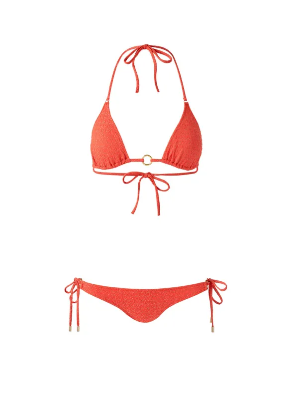 Venice Apricot Zigzag Bikini sold by Melissa Odabash