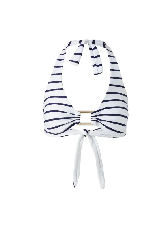Paris Stripe Bikini Top made by Melissa Odabash