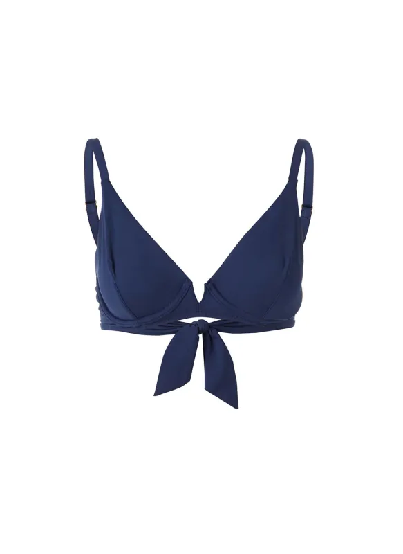 Palm Beach Navy Bikini Top made by Melissa Odabash