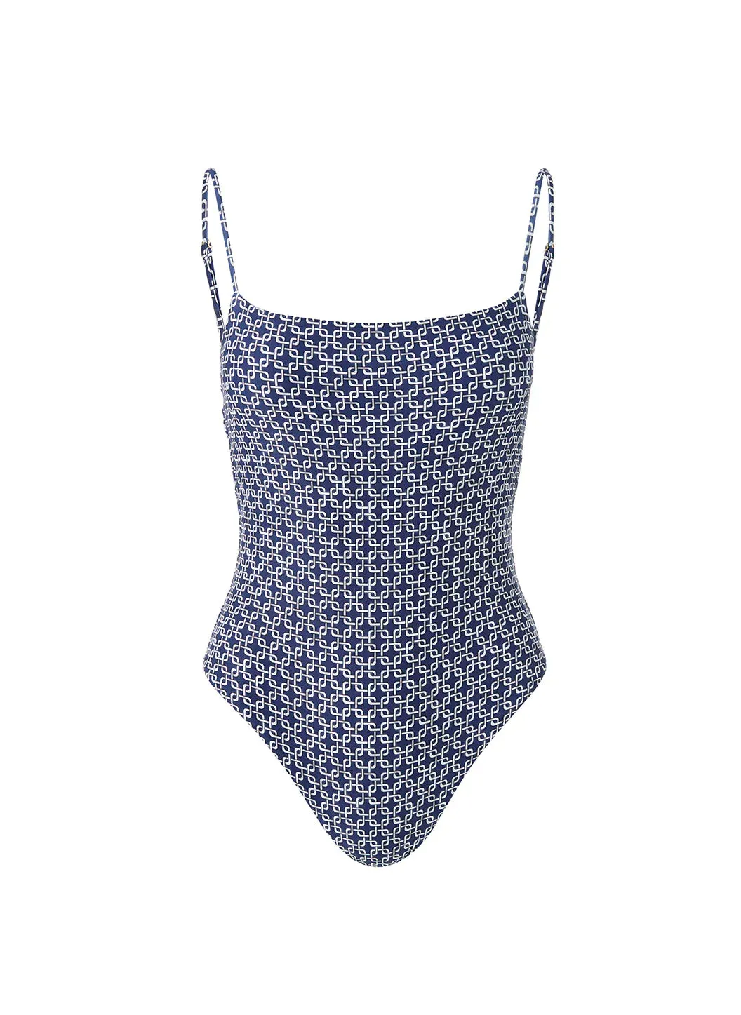 Maui Navy Links Swimsuit sold by Melissa Odabash
