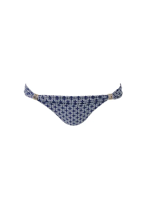Grenada Navy Links Bikini Bottom made by Melissa Odabash