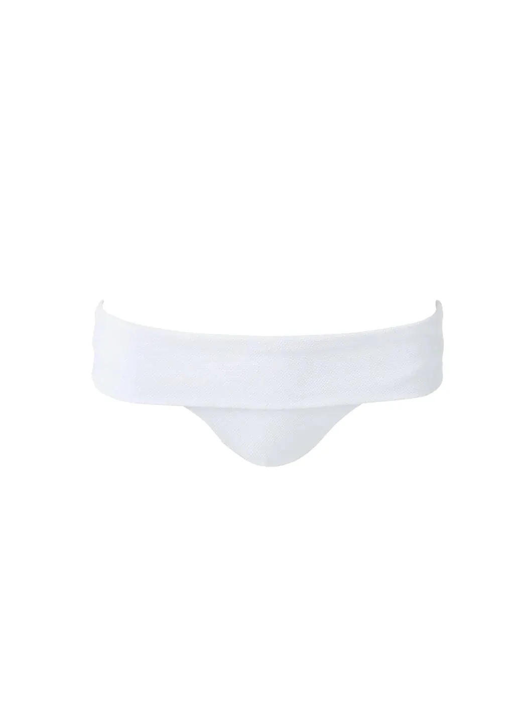 Brussels White Pique Bikini Bottom sold by Melissa Odabash