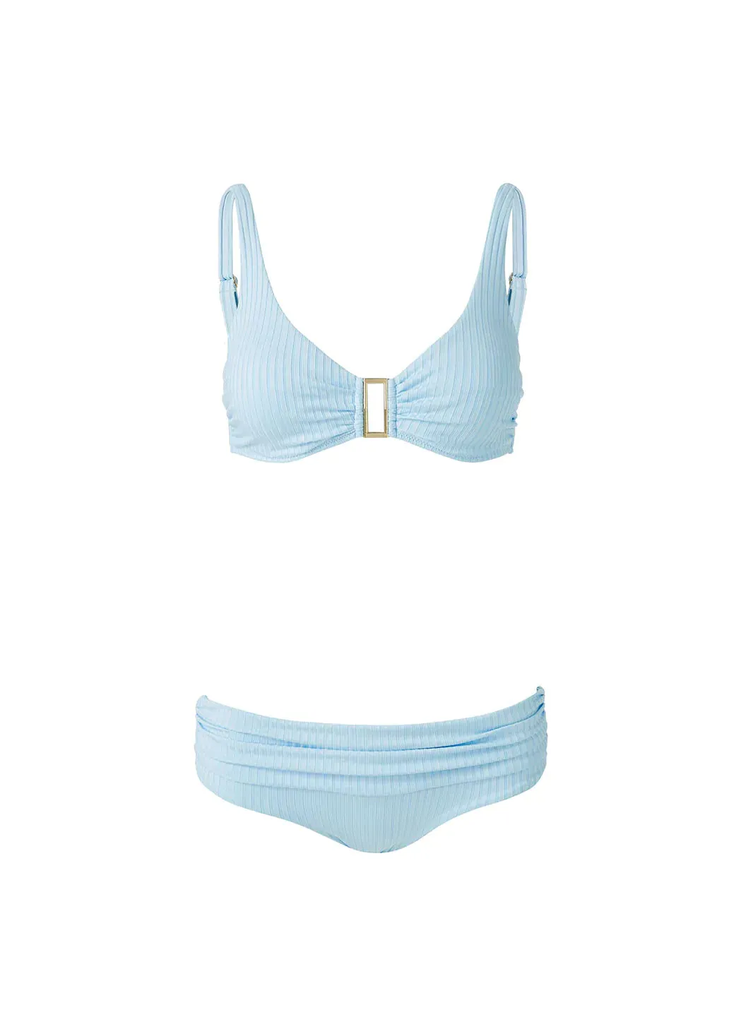 Bel Air Sky Ribbed Bikini Top sold by Melissa Odabash product image thumbnail 2