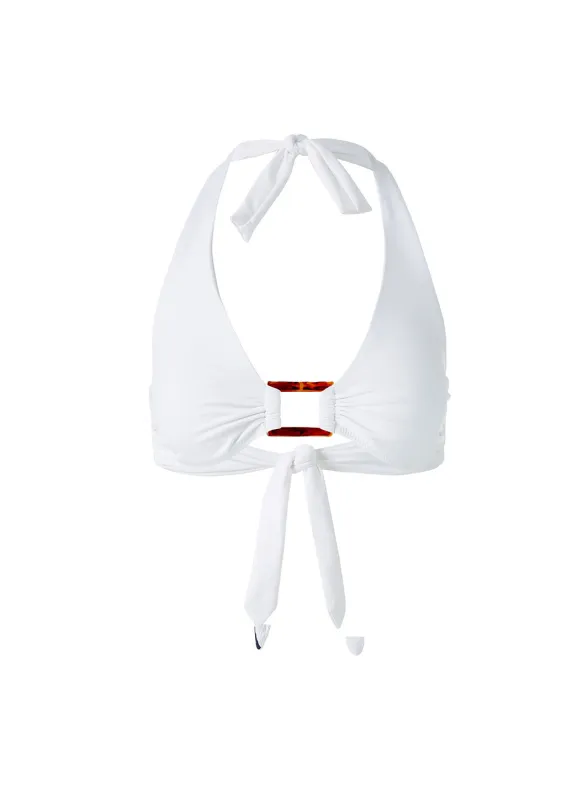 Paris White Bikini Top made by Melissa Odabash
