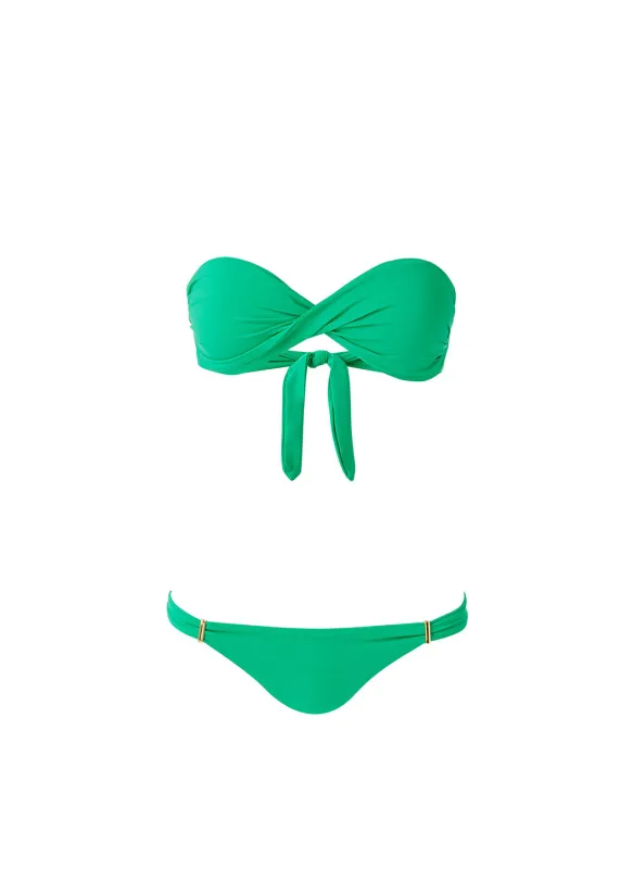 Martinique Green Bikini made by Melissa Odabash