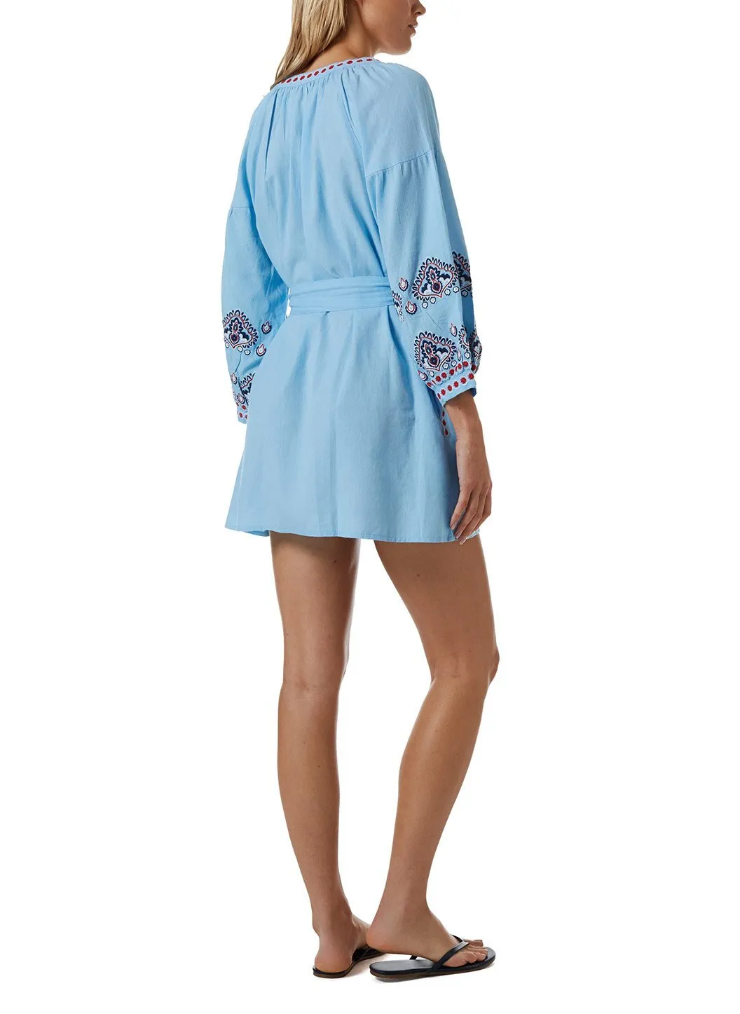 Tania Cornflower Blue Kaftan sold by Melissa Odabash product image thumbnail 4