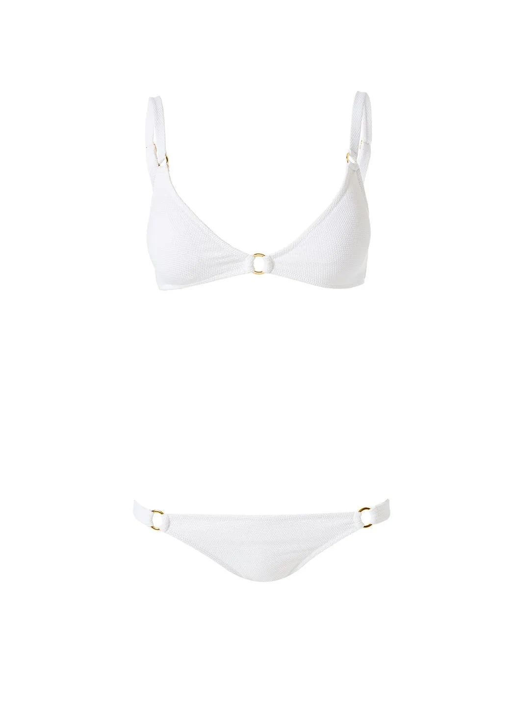 Montenegro White Pique Bikini Top sold by Melissa Odabash product image thumbnail 2