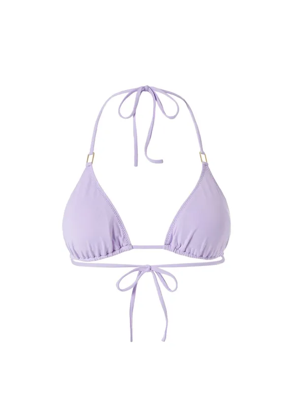 Cancun Lilac Bikini Top made by Melissa Odabash