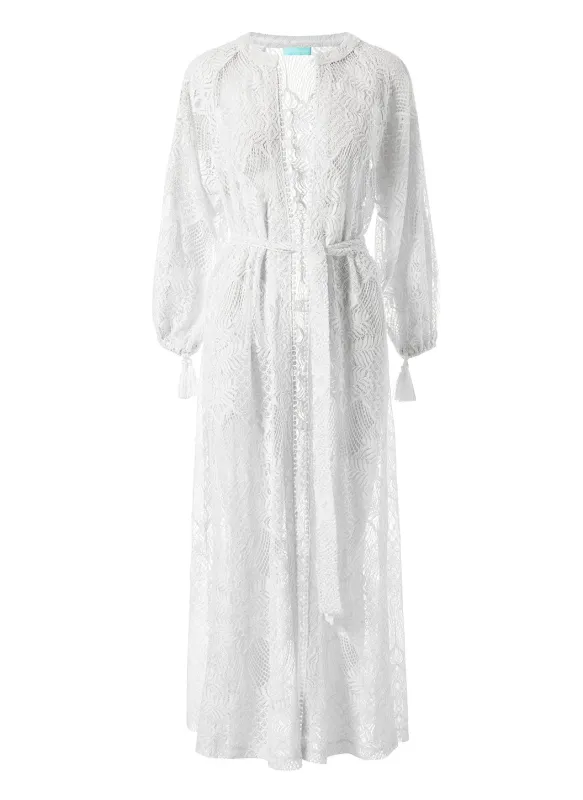 Yasmin White Kaftan made by Melissa Odabash