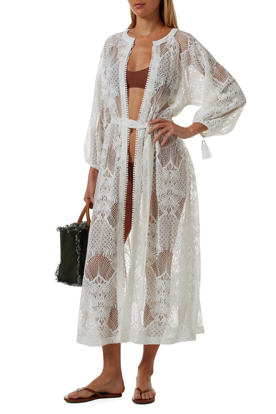 Yasmin White Kaftan sold by Melissa Odabash product image thumbnail 5