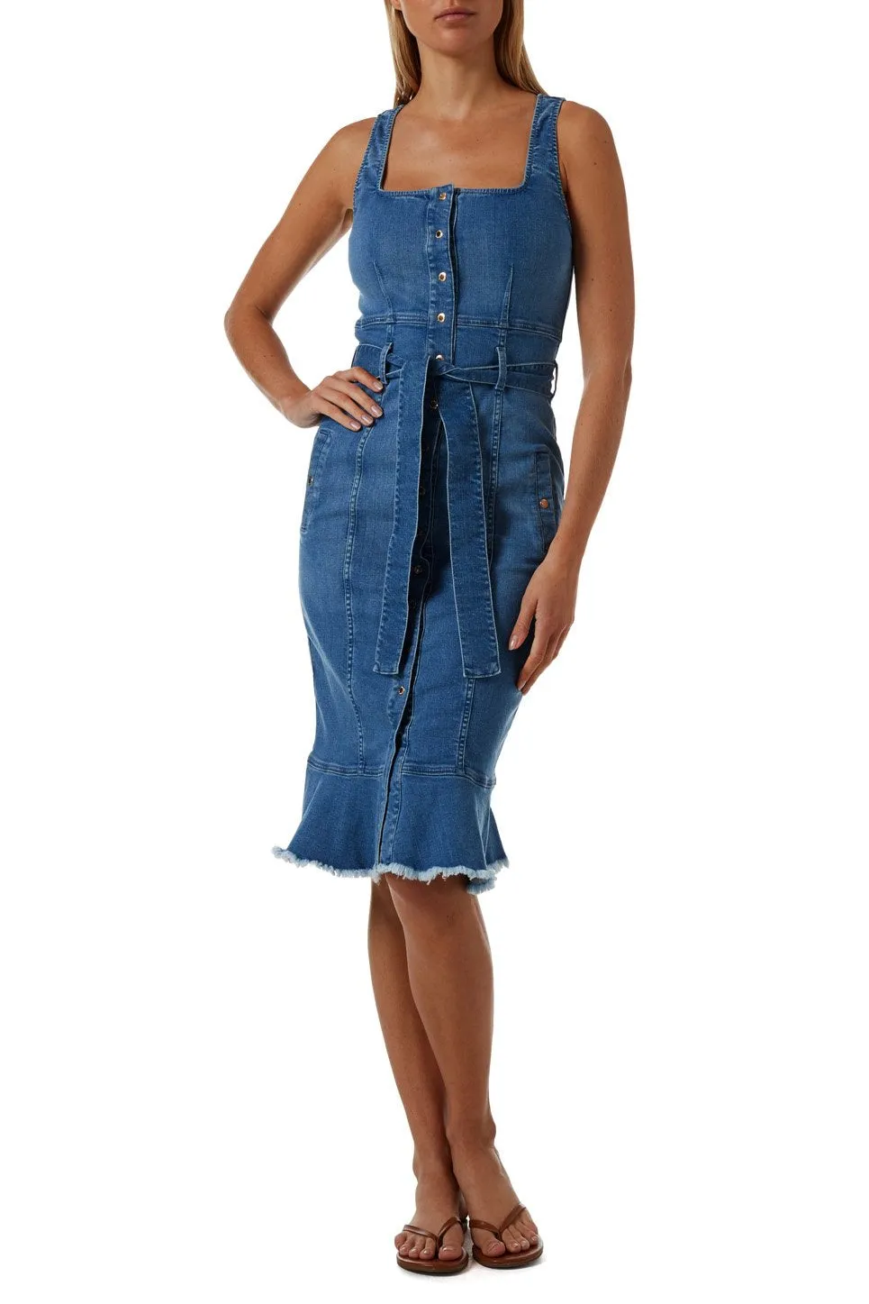 Ruby Denim Dress sold by Melissa Odabash product image thumbnail 3