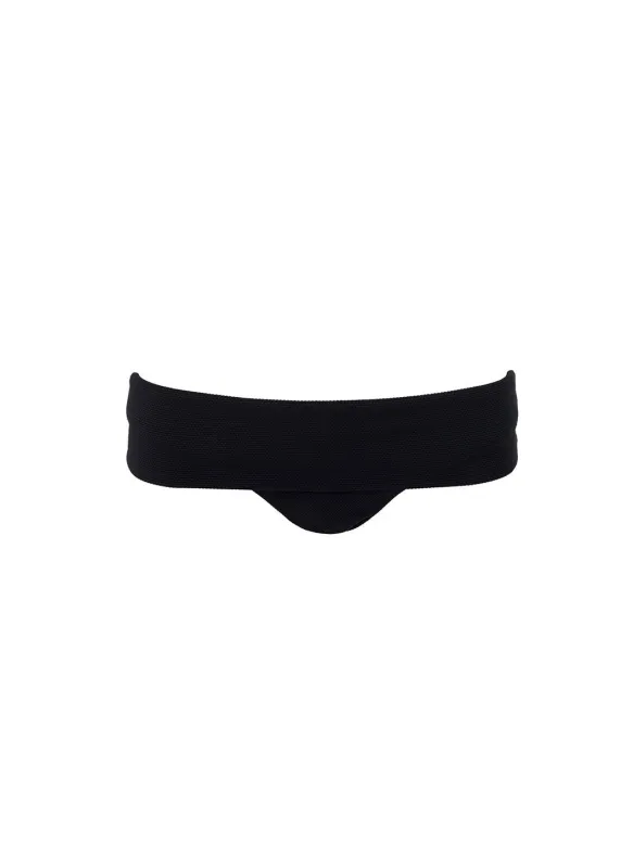 Provence Pique Black Bikini Bottom made by Melissa Odabash