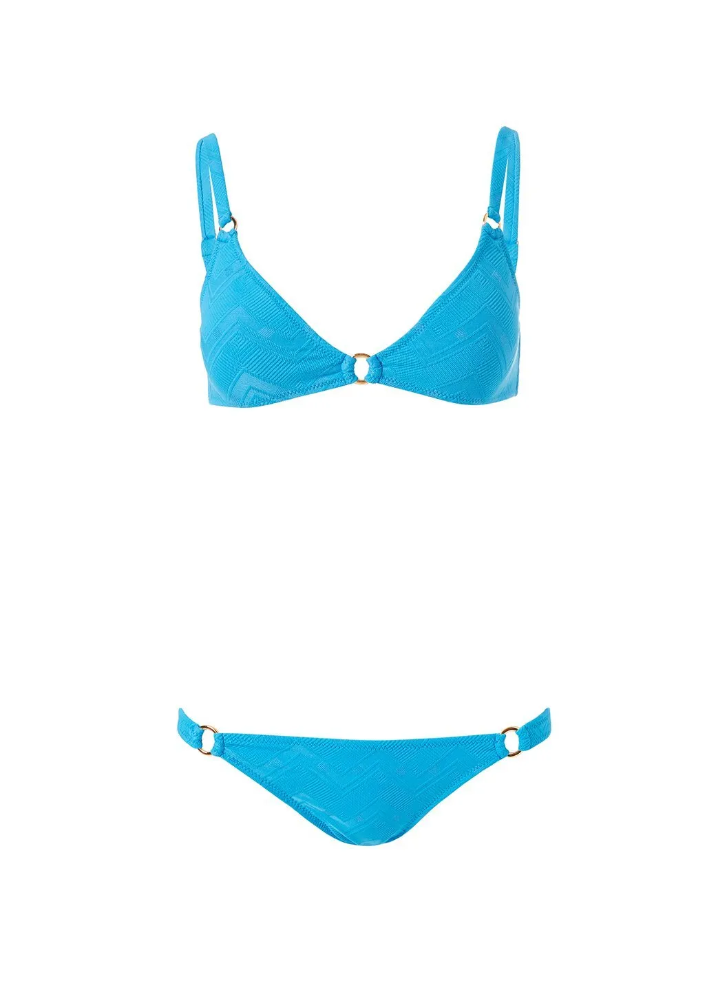 Montenegro Zigzag Azure Bikini sold by Melissa Odabash
