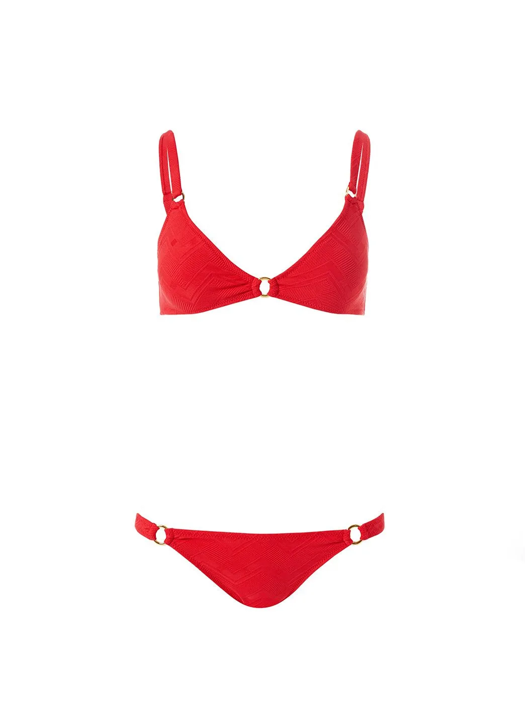 Montenegro Zigzag Red Bikini sold by Melissa Odabash