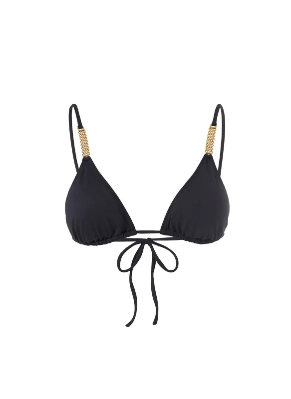 Maldives Black Bikini Top made by Melissa Odabash