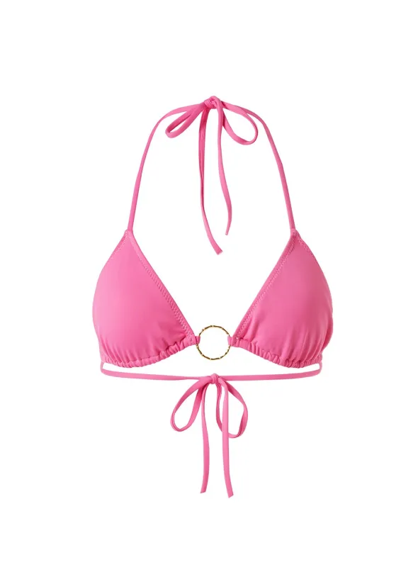 Miami Flamingo Bikini Top made by Melissa Odabash