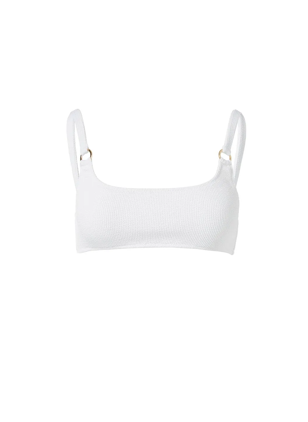 Bari Cream Ridges Bikini Top sold by Melissa Odabash