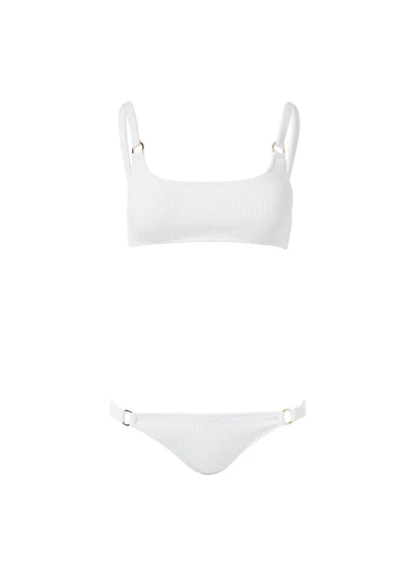 Bari Cream Ridges Bikini sold by Melissa Odabash