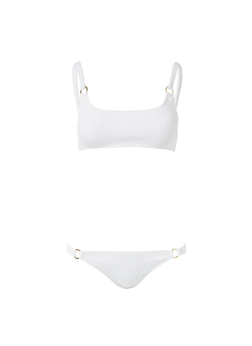 Bari Cream Ridges Bikini sold by Melissa Odabash