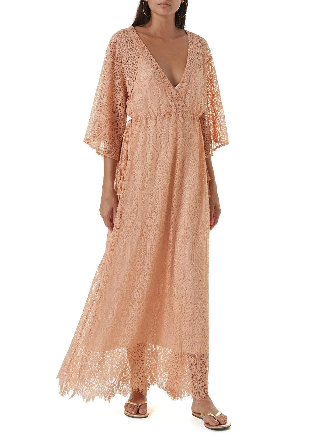 Mel Tan Long Kaftan sold by Melissa Odabash product image thumbnail 4