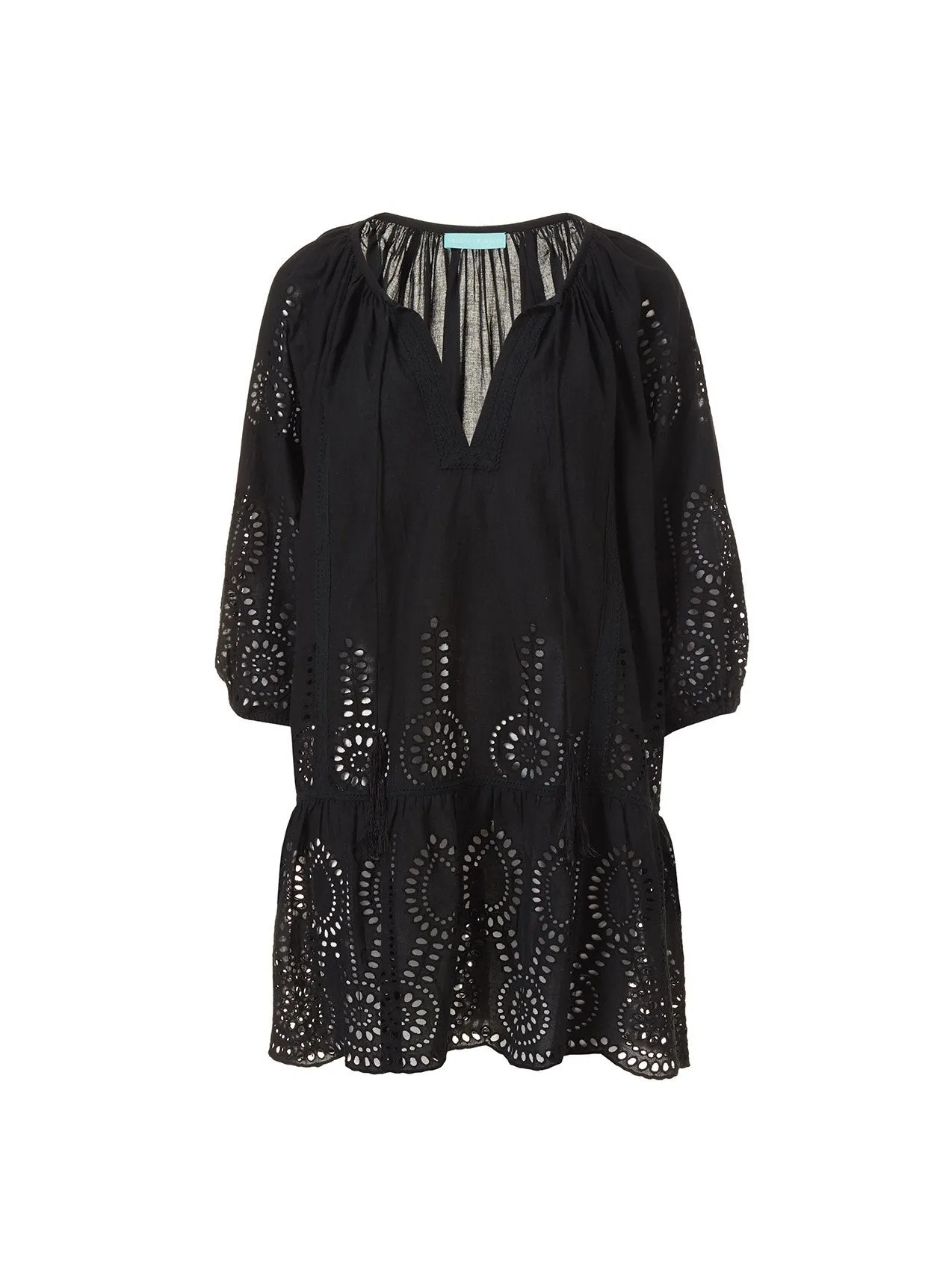 Ashley Black Short Kaftan sold by Melissa Odabash