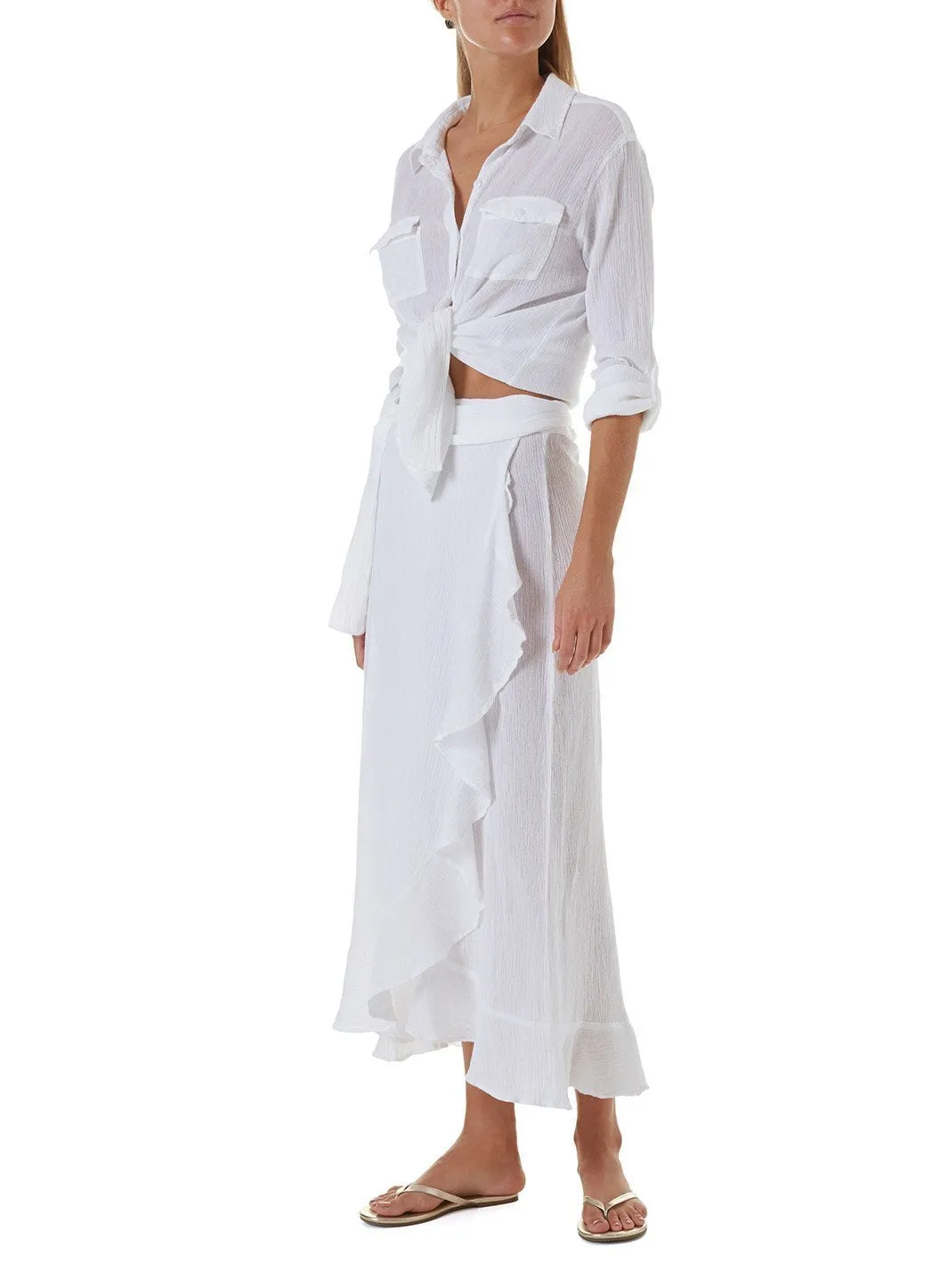 Tash White Top sold by Melissa Odabash product image thumbnail 3