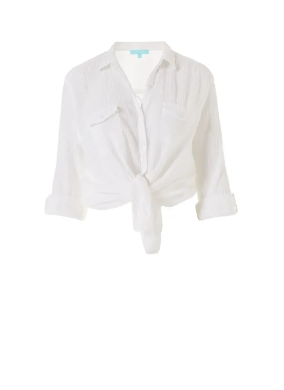 Tash White Top made by Melissa Odabash