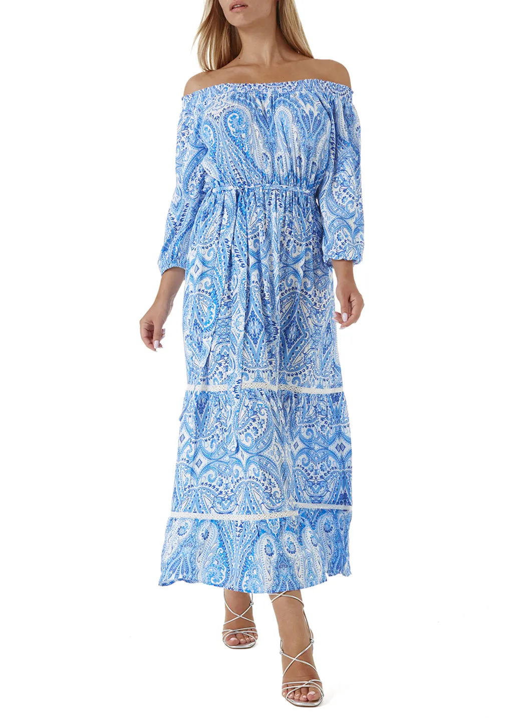 Eclipse Aztec Blue Dress sold by Melissa Odabash product image thumbnail 2