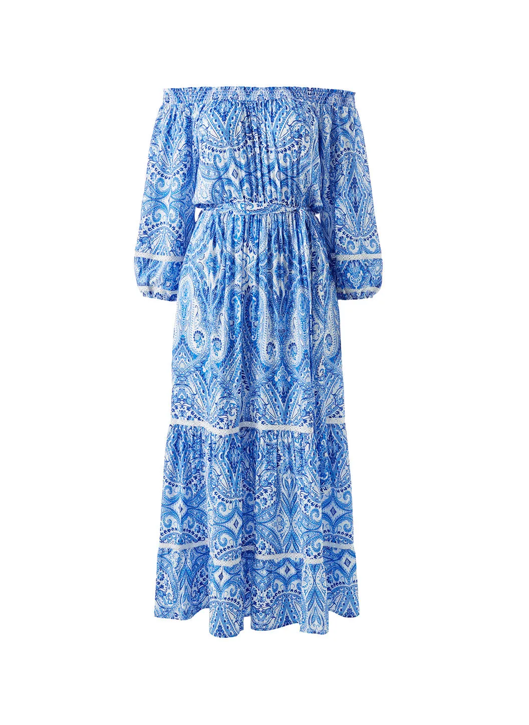 Eclipse Aztec Blue Dress sold by Melissa Odabash