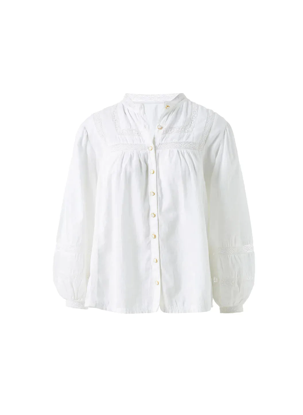 Poppy White Shirt sold by Melissa Odabash