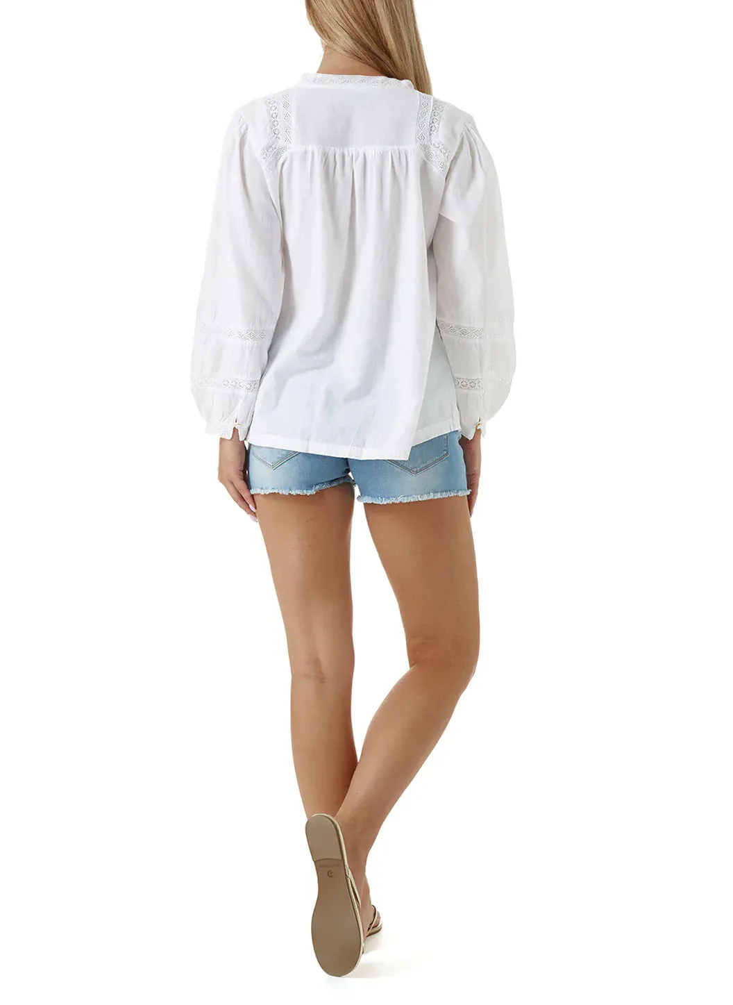 Poppy White Shirt sold by Melissa Odabash product image thumbnail 4