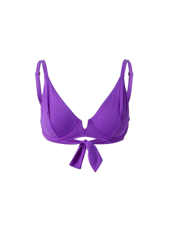 Palm Beach Violet Bikini Top made by Melissa Odabash
