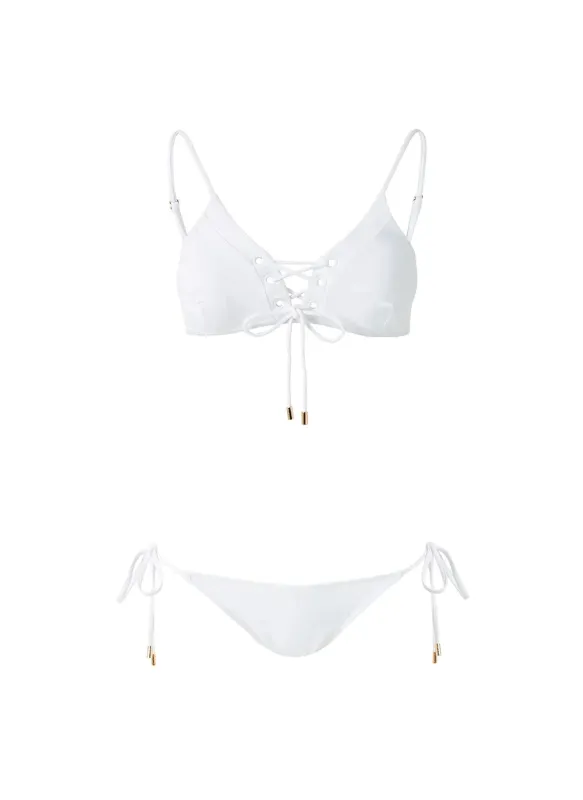 Marrakech White Bikini made by Melissa Odabash