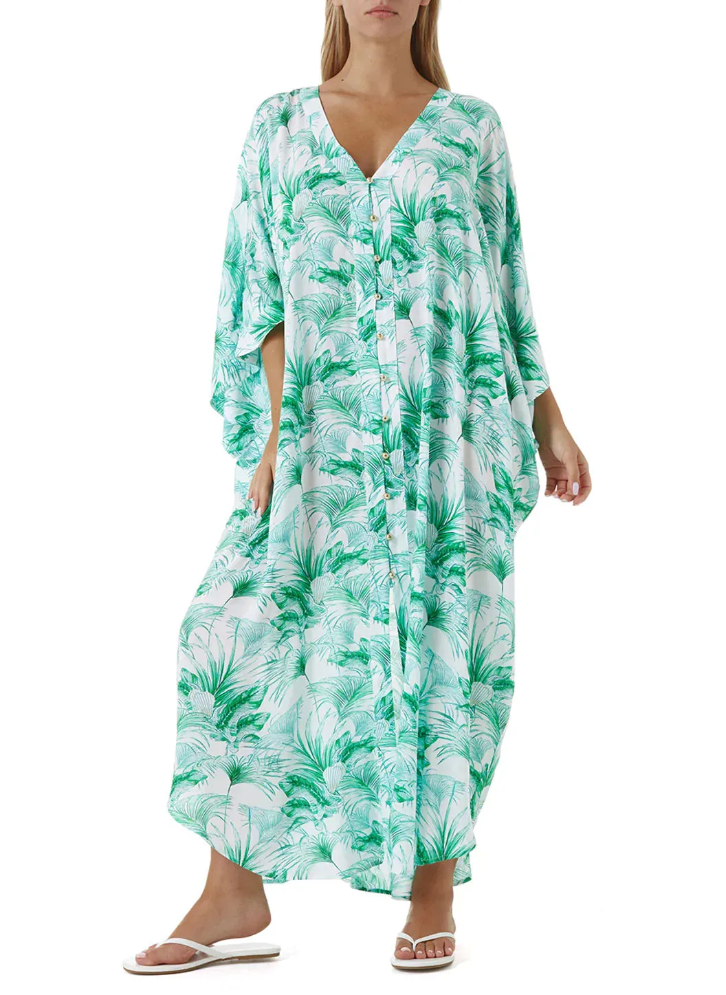 Nicola Palm Kaftan sold by Melissa Odabash product image thumbnail 5