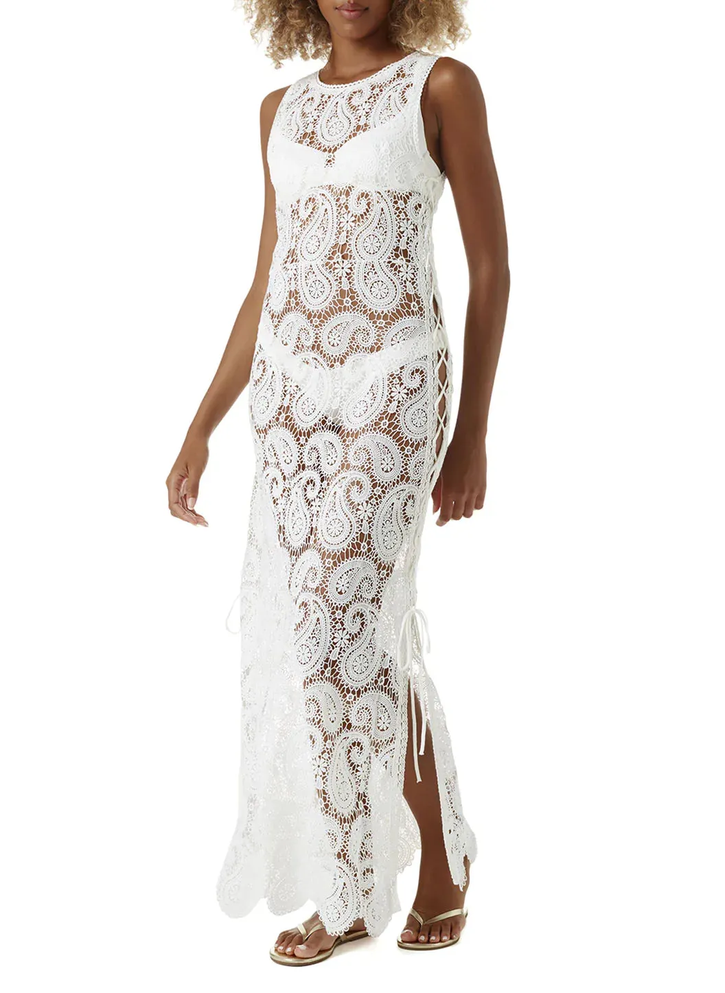 Jamie White Dress sold by Melissa Odabash product image thumbnail 3